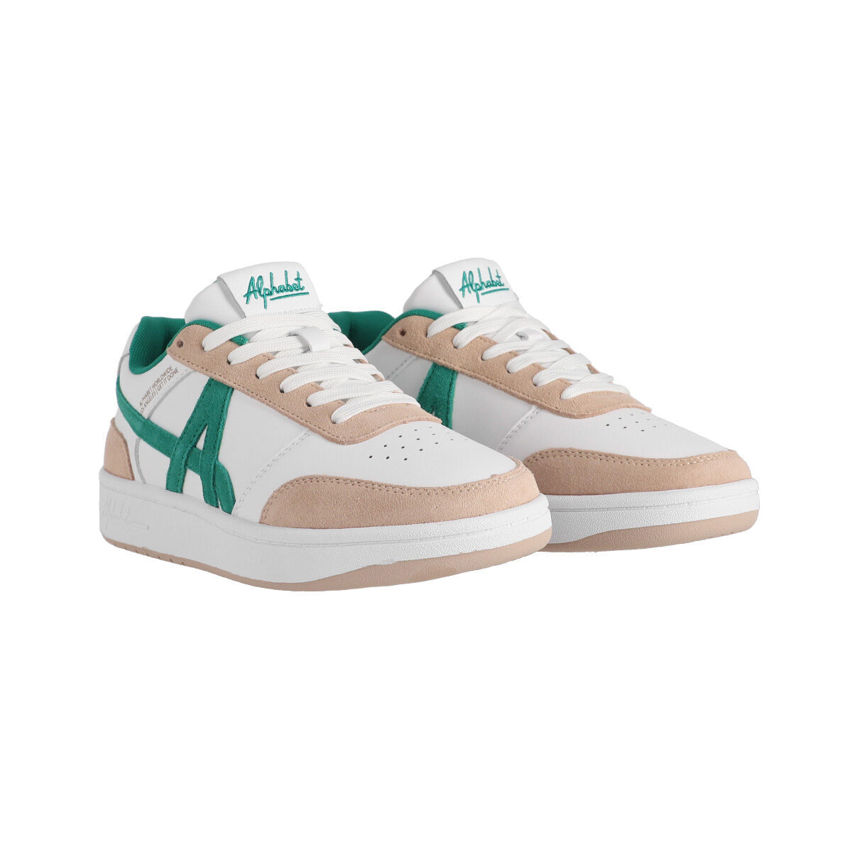 Beverly Low 567 White/Green/Beige — Side