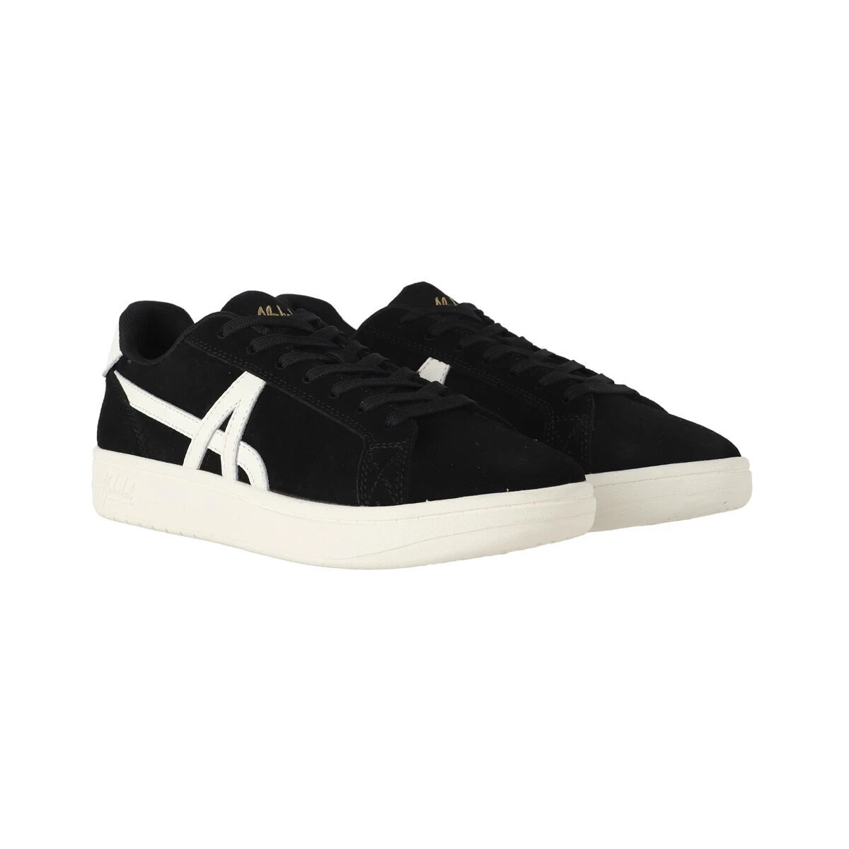 Round Low Black/White — Side