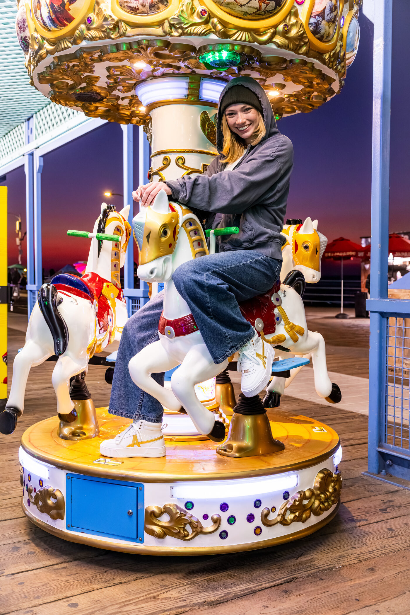 Venice / Santa Monica pier campaign shot